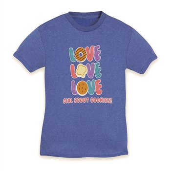 LOVE Girl Scout Cookies T Shirt - Kids' Sizes