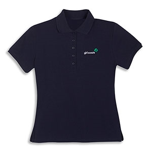 Missy Navy Servicemark Polo Shirt