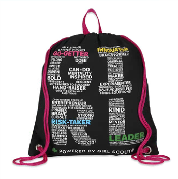 G.I.R.L. Girl Scout Drawstring Backpack