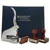 Chrome Gift Deluxe Notary Package with Hand Stamps