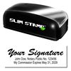 Slim Pre Inked Siguature ID Stamp