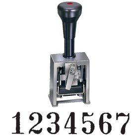 6 Wheel Hand Auto Numbering Stamp Model 732-7