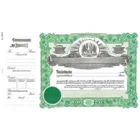 Goes 193 1/2 Louisiana Stock Certificate