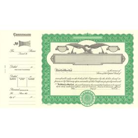 Goes 509 Corporate Stock Certificate Form