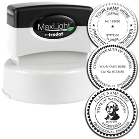 MaxLight Pre Inked Engineer Stamp