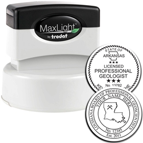 Geologist MaxLight Pre Inked Rubber Stamp of Seal