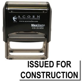 Self Inking Issued for Construction Stamp