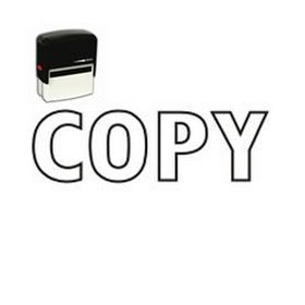 Outline Self-Inking Copy Stamp