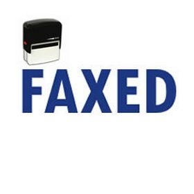 Self-Inking Faxed Stamp