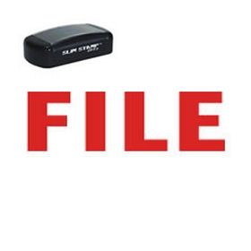 Slim Pre-Inked File Stamp