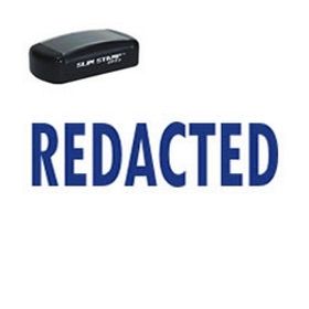 Slim Pre-Inked Redacted Stamp