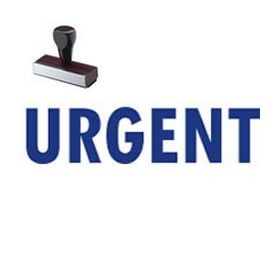 Urgent Rubber Stamp