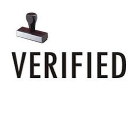 Verified Office Rubber Stamp
