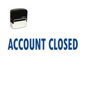 Self-Inking Account Closed Stamp