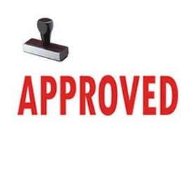 Approved Rubber Stamp