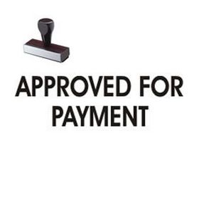 Approved For Payment Rubber Stamp