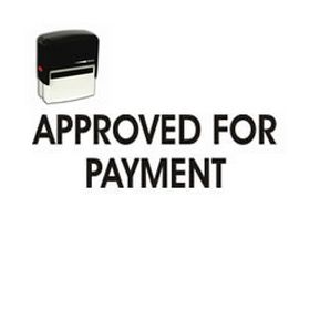 Self-Inking Approved For Payment Stamp