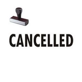 Cancelled Rubber Stamp