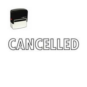 Self-Inking Outline Cancelled Stamp