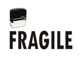 Self-Inking Fragile Stamp for Mailing