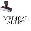 Medical Alert Rubber Stamp