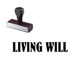 Living Will Rubber Stamp