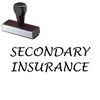 Secondary Insurance Rubber Stamp