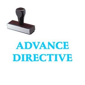 Advance Directive Rubber Stamp