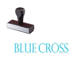 Blue Cross Rubber Stamp