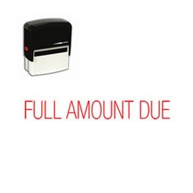 Self-Inking Full Amount Due Stamp