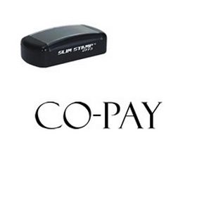 Slim Pre-Inked Co-Pay Stamp