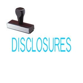 Disclosures Rubber Stamp