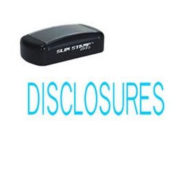 Slim Pre-Inked Disclosures Stamp