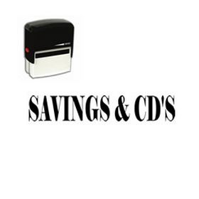 Self-Inking Savings & CDs Stamp