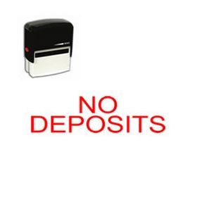 Self-Inking No Deposits Stamp