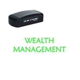 Slim Pre-Inked Wealth Management Stamp