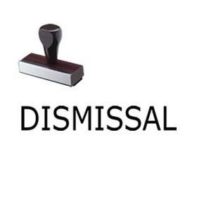 Law Office Dismissal Rubber Stamp