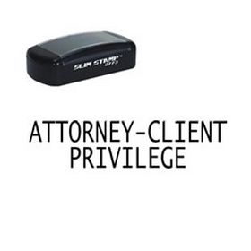 Slim Pre-Inked Attorney-Client Privilege Stamp
