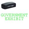 Slim Pre-Inked Government Exhibit Stamp