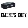 Slim Pre-Inked Clients Copy Office Stamp