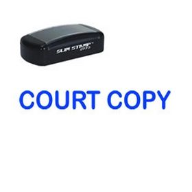 Slim Pre-Inked Court Copy Stamp