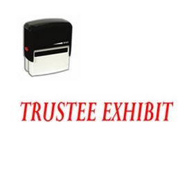 Self-Inking Trustee Exhibit Stamp