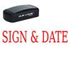 Slim Pre-Inked Sign & Date Stamp