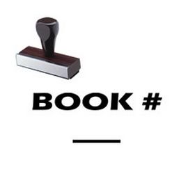 Book # Rubber Stamp