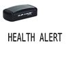 Slim Pre-Inked Health Alert Stamp