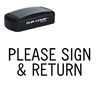 Slim Pre-Inked Please Sign & Return Stamp