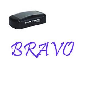 Slim Pre-Inked Bravo Stamp