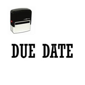 Self-Inking Due Date Stamp