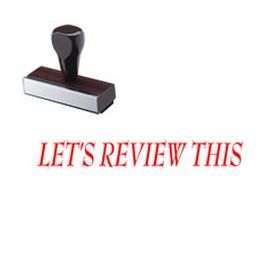 Lets Review This Rubber Stamp