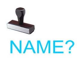 Name? Schoolteacher Rubber Stamp